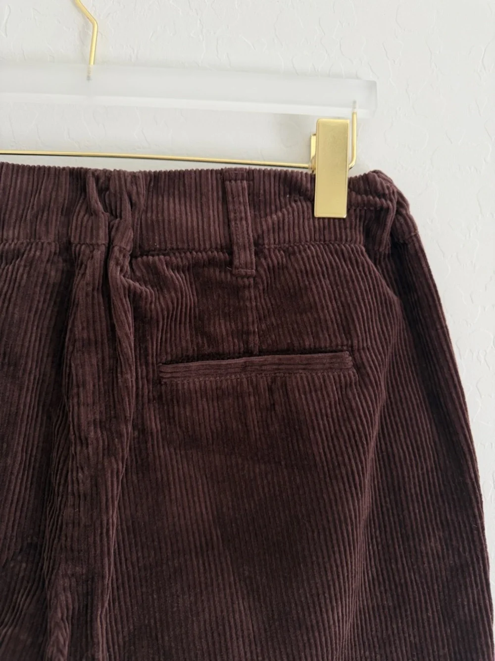 Toast Gabi Organic Pull On Cord Trouser in Chestnut Size UK 12 US 8 - Picture 8 of 11
